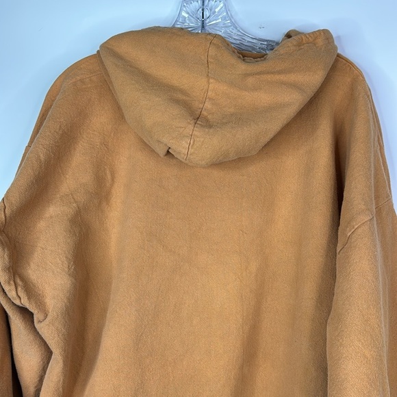 Vintage Faded Glory Orange Large Logo Hooded Sweatshirt Size Large - Picture 5 of 10